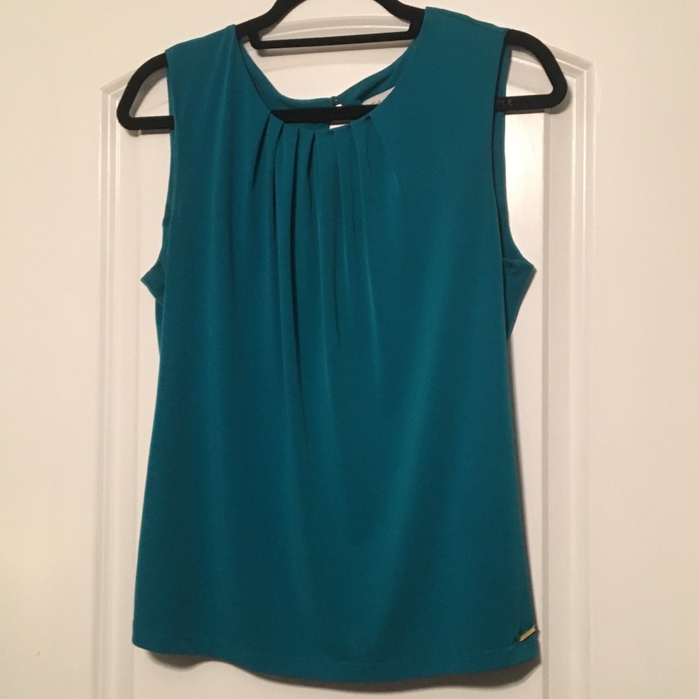 Calvin Klein teal blouse